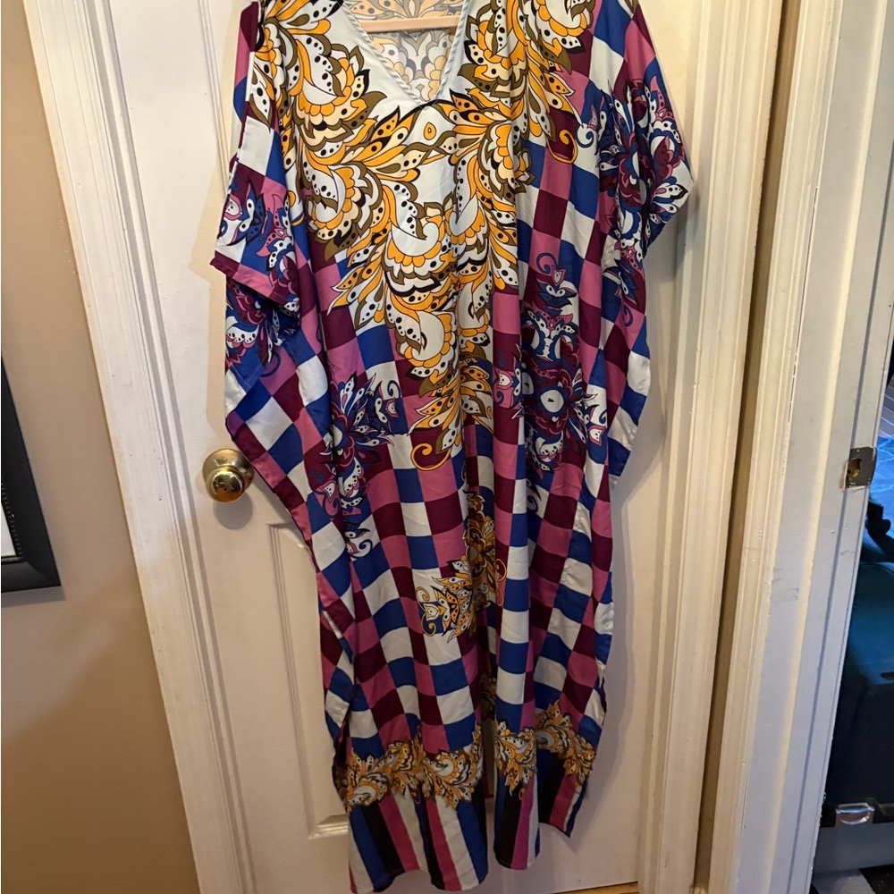 Lavish Multicolor Patterned Kaftan - image 1